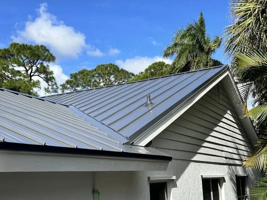 Standing seam metal roof installed by All-Type Roofing Services
