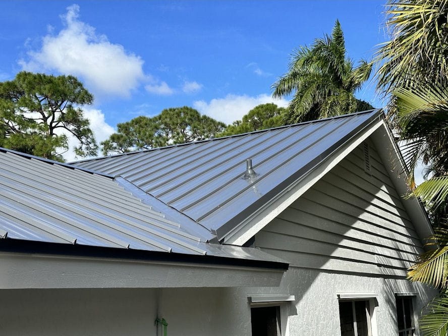 Standing seam metal roof installed by All-Type Roofing Services