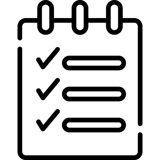 Roof maintenance checklist icon